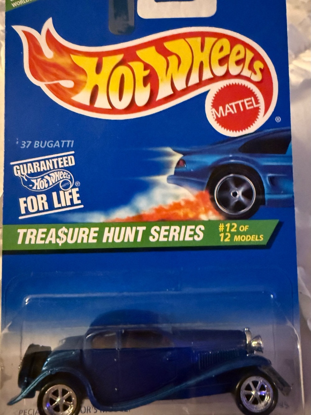 1996 Hot Wheels Treasure Hunt Series  '37 Bugatti.  #12 in a Series of 12